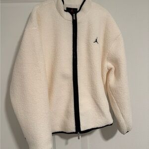 Cream Nike Jordan sherpa Jacket